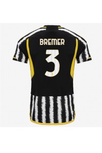 Juventus Gleison Bremer #3 Jalkapallovaatteet Kotipaita 2023-24 Lyhythihainen